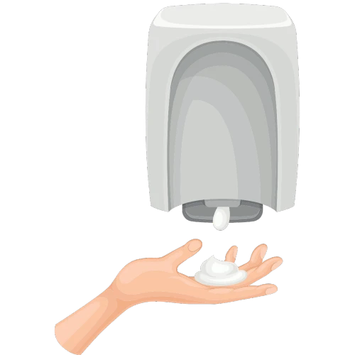 <h3>Bulk dispensers in restrooms</h3>