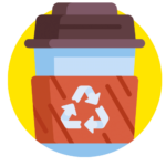 <h3>Coffee cup recycling bin</h3>